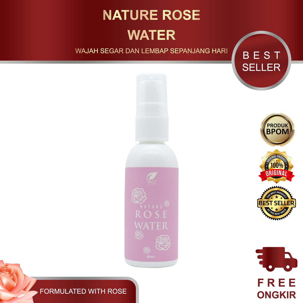 ROSE WATER SR12 60ML/ SETTING SPRAY / FACE MIST