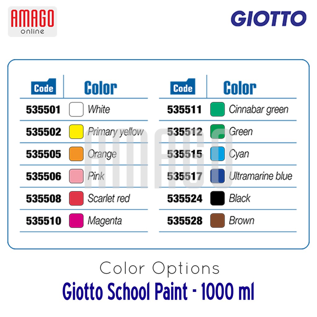 GIOTTO SCHOOL PAINT - MAGENTA - 1.000 ml - 535510