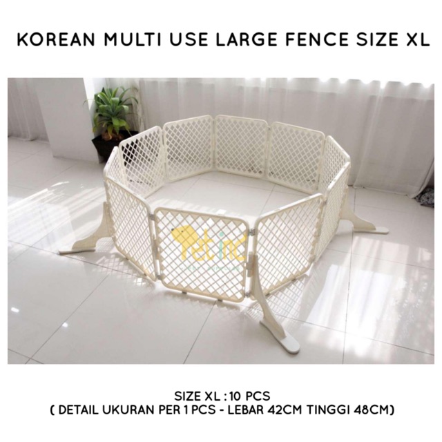 Korean multi use large fence for pet