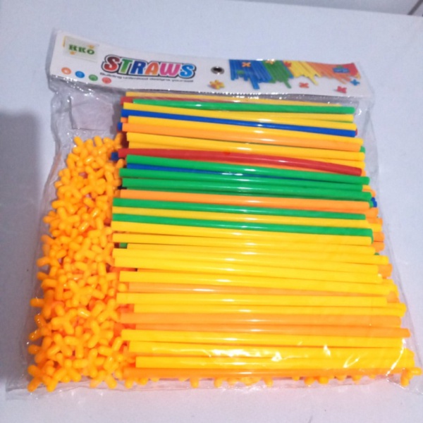 

magic straw 300pc / mainan rancang bangunan 4 dimensi Berkualitas
