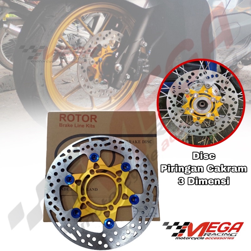 DISC PIRINGAN CAKRAM DEPAN ROTOR BR3MB0 3 DIMENSI 220MM JUPITER MX MOTOR ,NOUVO,XRIDE,VEGA,FIZR,MIO,BEAT,SCOOPY,SPACY,VARIO,110,125,VARIO 150 TAHUN 2018 KEBAWAH