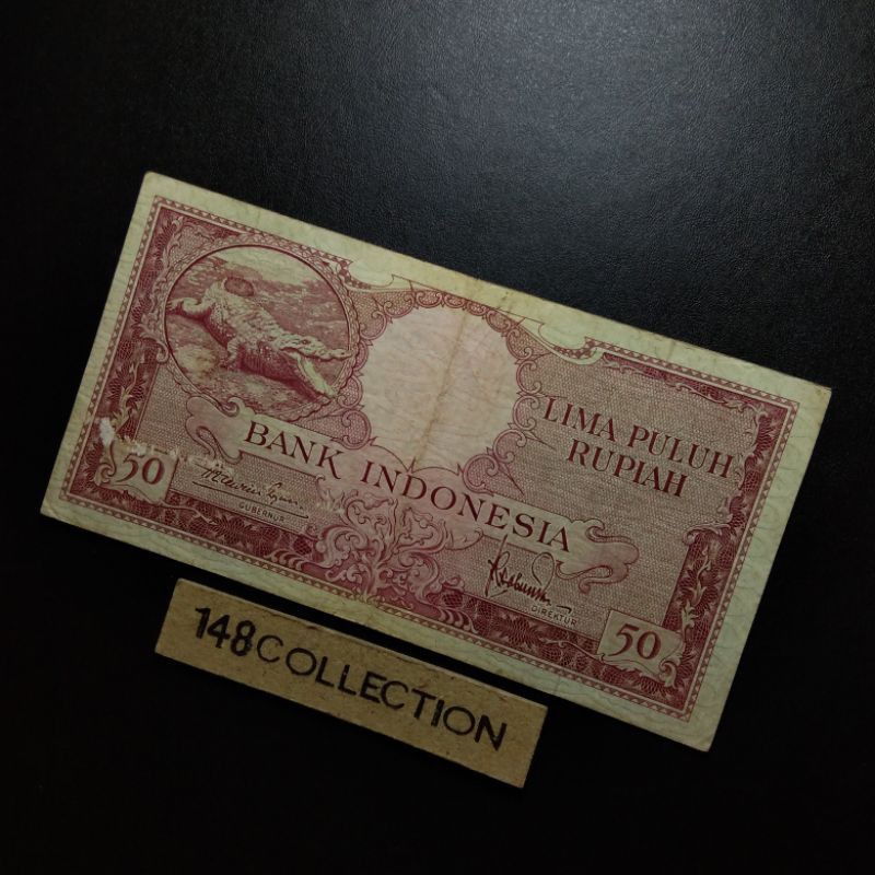uangkuno MA 50 rupiah buaya seri hewan