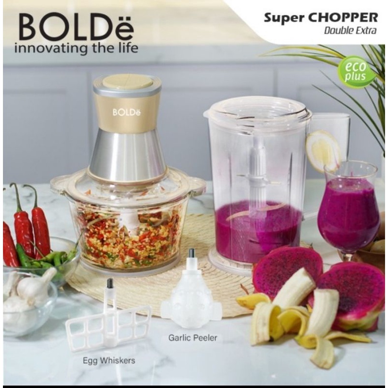 BOLDe SUPER CHOPPER DOUBLE  EXTRA - Gilingan Daging Bumbu 2 Tabung