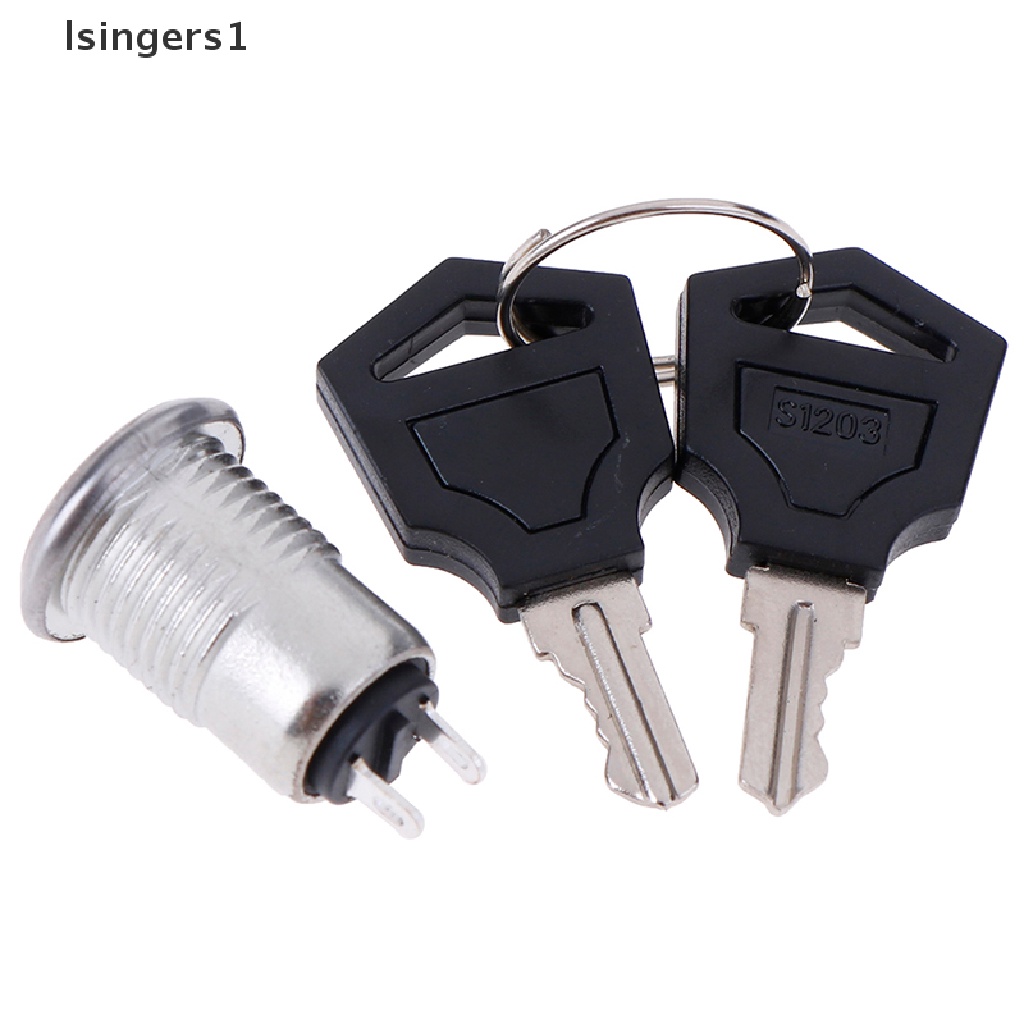 (lsingers1) 1pc Tombol Switch ON / OFF Mini 12mm Untuk KS-02 KS02 3A 250V