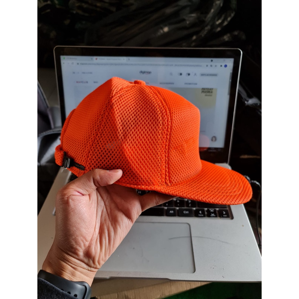 TOPI JARING / TOPI TRACKER TRUCKER / TOPI POLOS POLOSAN Orange