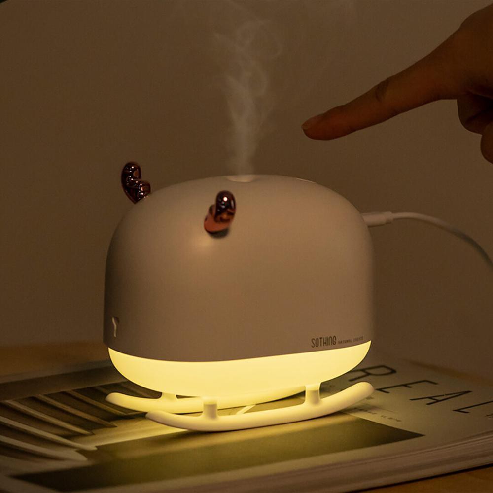 Xiaomi Mijia Sothing Deer Humidifier Air Diffuser Desain Lucu + Lampu