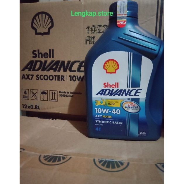 OLI  SHELL ADVANCE SYNTHETIC BASED (AX7 SCOOTER MATIC 0,8 L) 10W-40