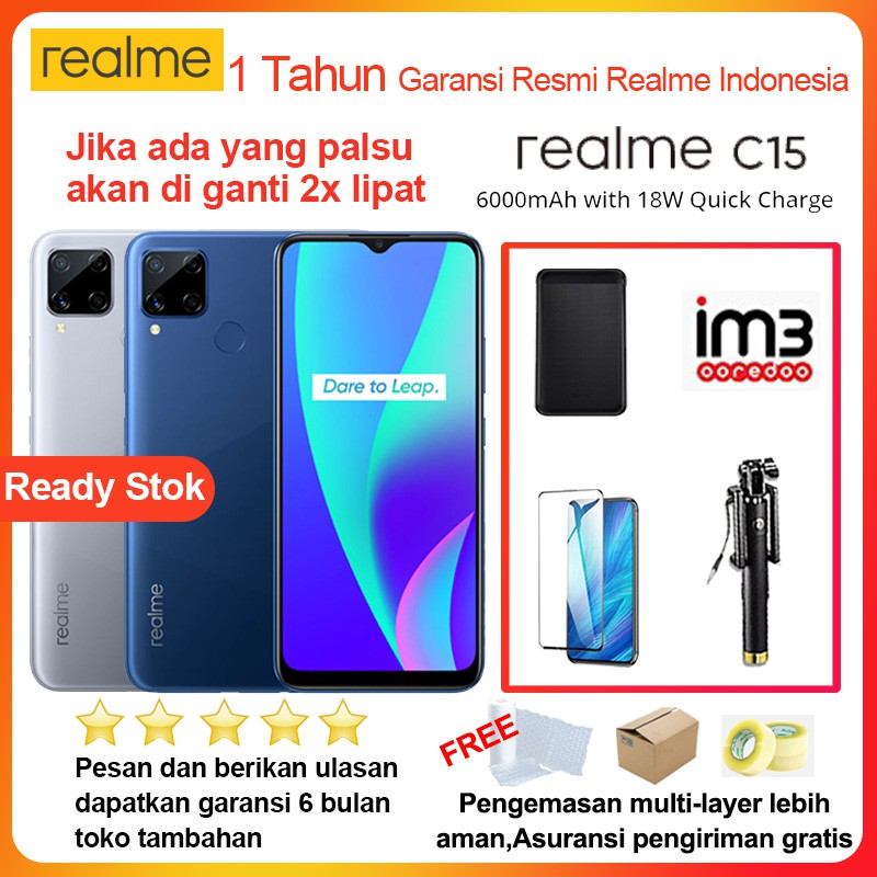 realme c15 3/64 4/64 4/128 RAM 3GB/4GB ROM 64GB/128GB