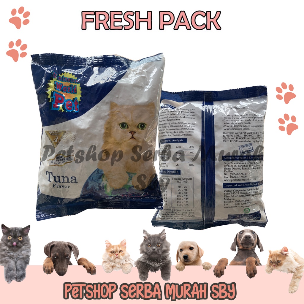 Universal World Pet Donat Tuna Freshpack 500gr - Makanan Kering Kucing Dewasa