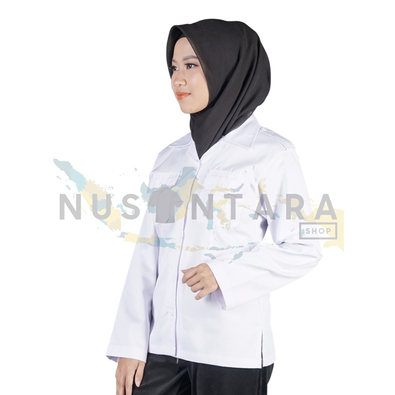 Kemeja Pdh Wanita Seragam Putih Pns Wanita Baju Pdh Putih Dinas