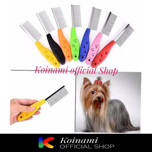 SISIR  GAGANG STENLESS SINGLE / GROOMING / SISIR KUCING / SISIR ANJING