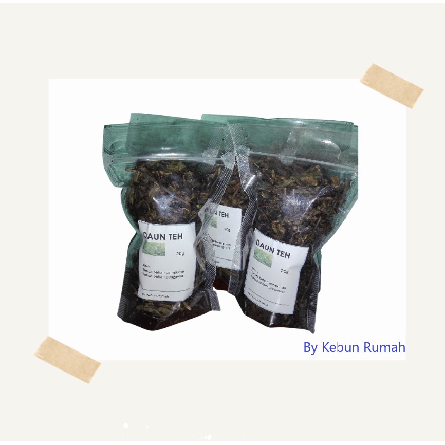 

Daun Teh Alami- 20gr-Kebun Rumah