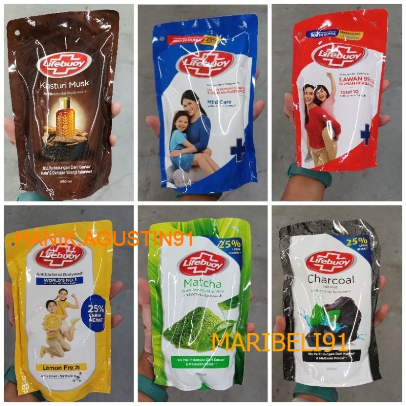 Lifebuoy 450ml Sabun Mandi Cair /Lifebuoy Body Wash 450ml / Lifebuoy Sabun Cair 450ml MB91