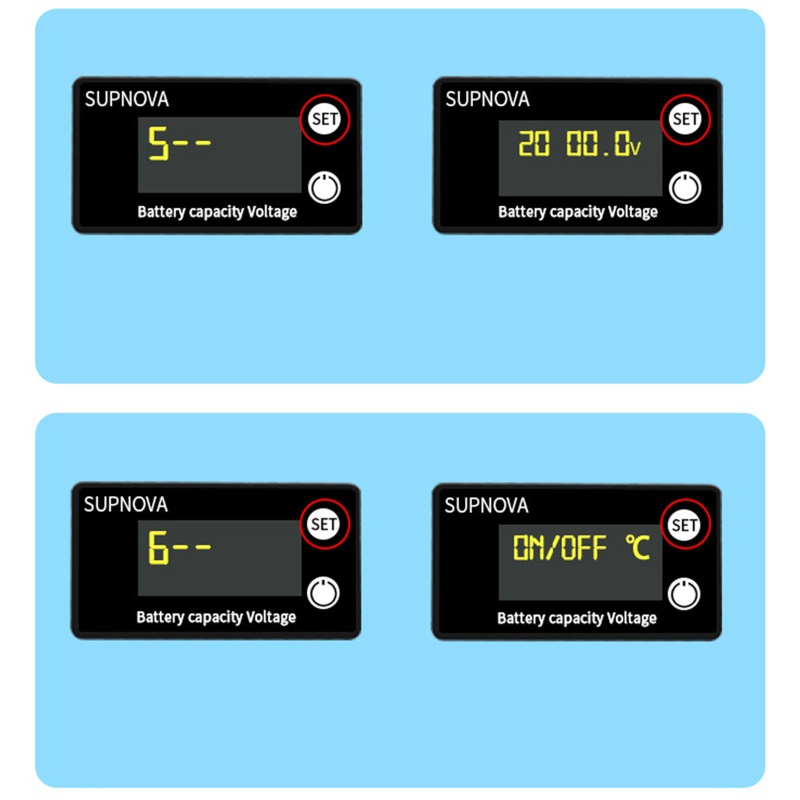 Btsg Meter Monitor Untuk w/Untuk w/o Alarm Tegangan Rendah Kapasitas Digital