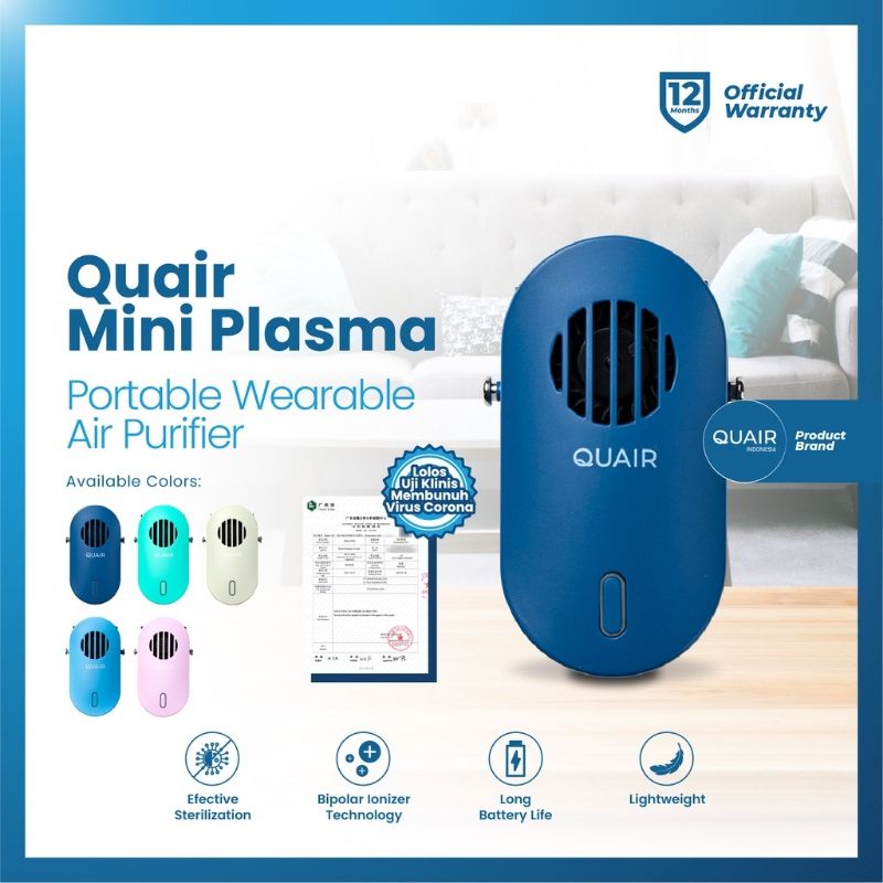 KALUNG AIR PURIFIER MINI QUAIR PLASMA MINI ORIGINAL BERGARANSI PORTABLE WEARABLE AIR PURIFIER