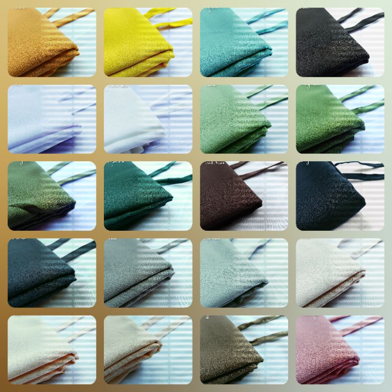 PASHMINA Hijab Diamond Tali (JAHIT TEPI) / Kerudung Pashmina Sabyan Diamond Italiano PART 1-3