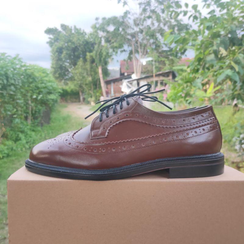 TOM'S - Sepatu Kulit Pria Handmade - SL Coklat