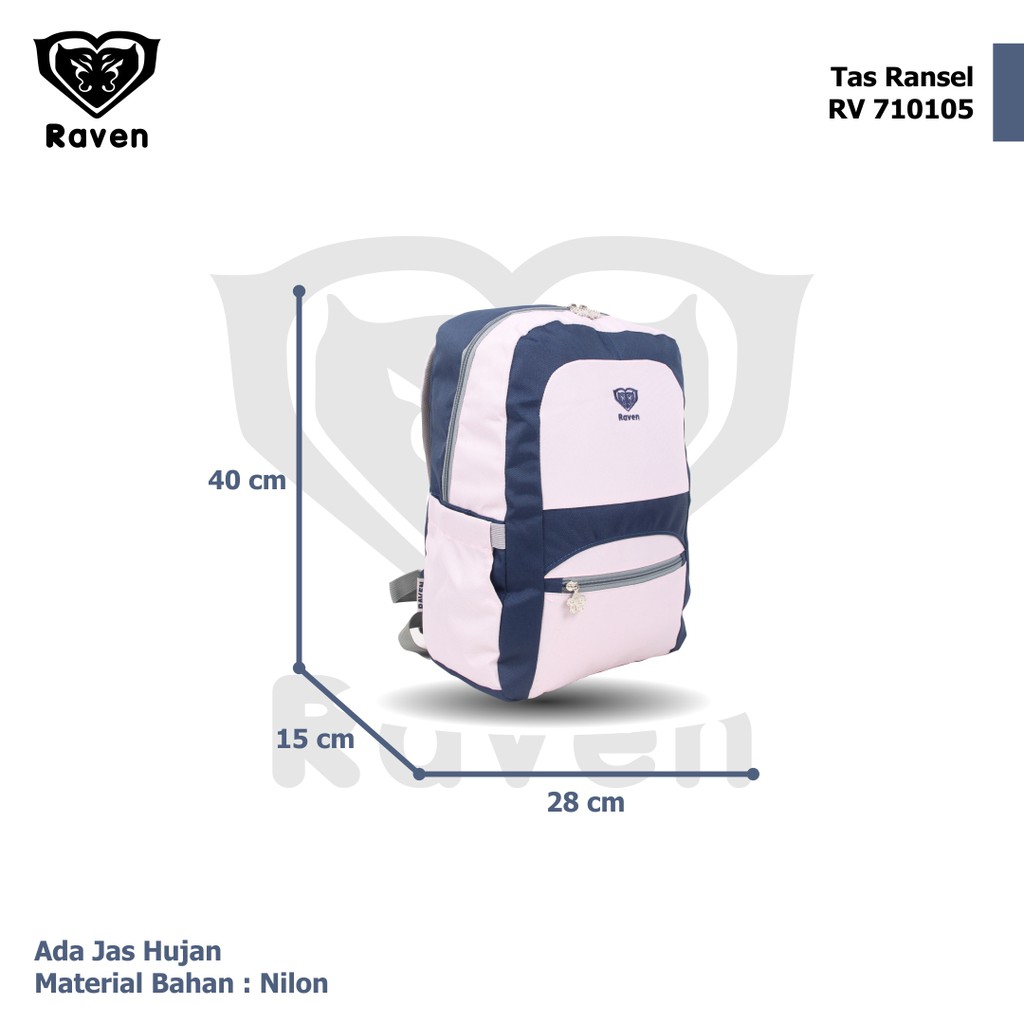 [KLIKTAS] Tas Ransel Anak Perempuan ABG RAVEN 710105 Backpack Remaja Wanita Minimalis Aesthetic Sekolah SMP SMA Kuliah