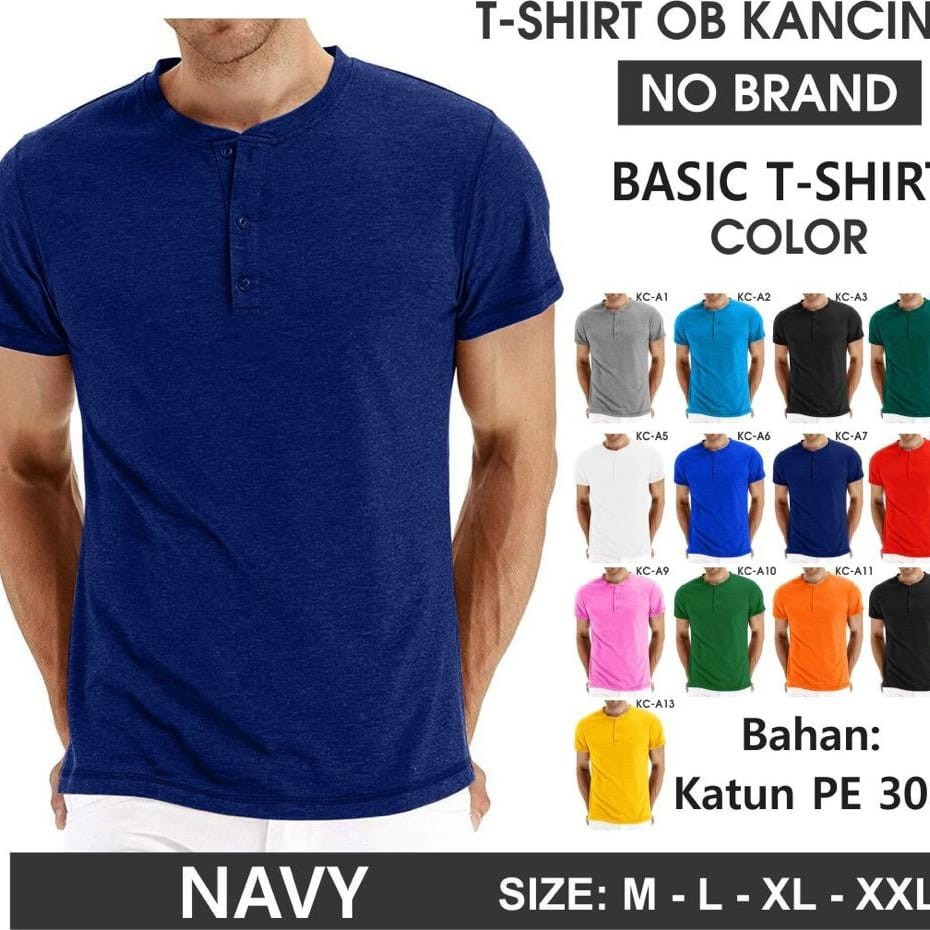 Kaospolos - Kaos hanley kancing polos pria | kaos polos kancing lengan pendek