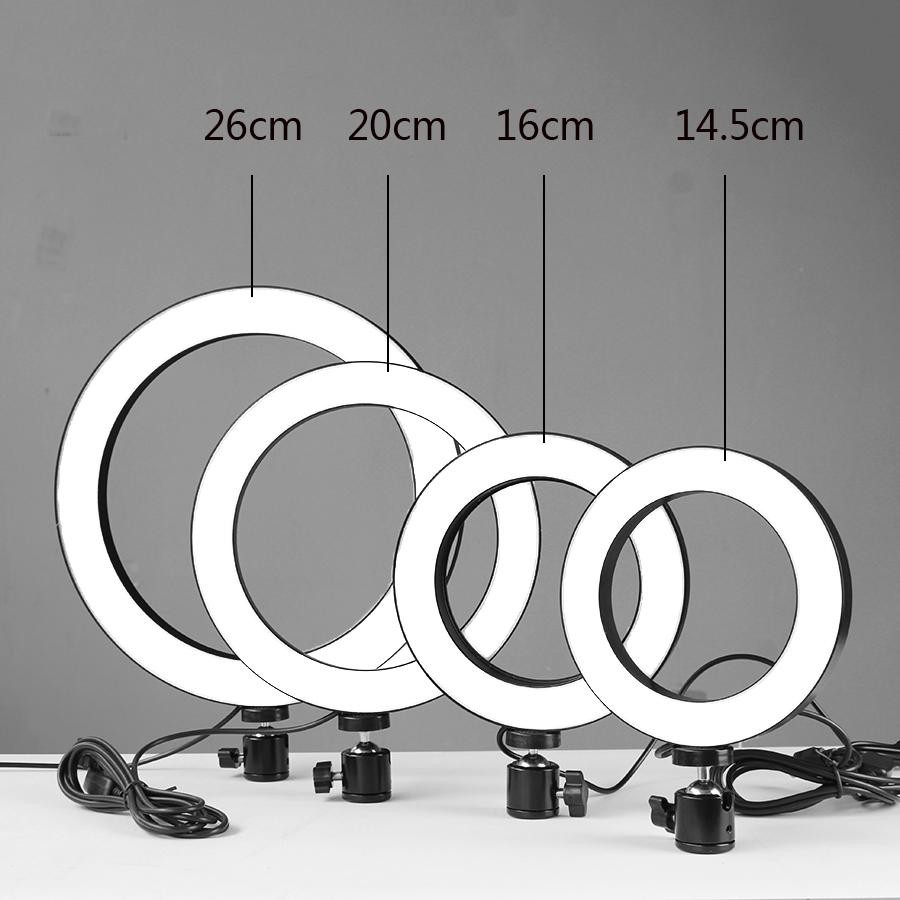 Ring Light Led 26cm Lampu 26 cm Make Up Vlog Ringlight Tiktok paket ring light tripod 2 meter