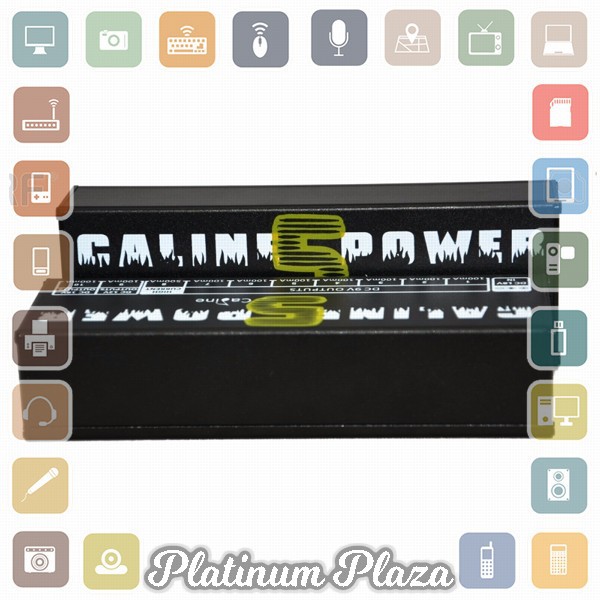 Caline Power Supply 10 Isolated Output EU Plug for Guitar Effect Pedal - CP-05 - Black`2RMQZ0-