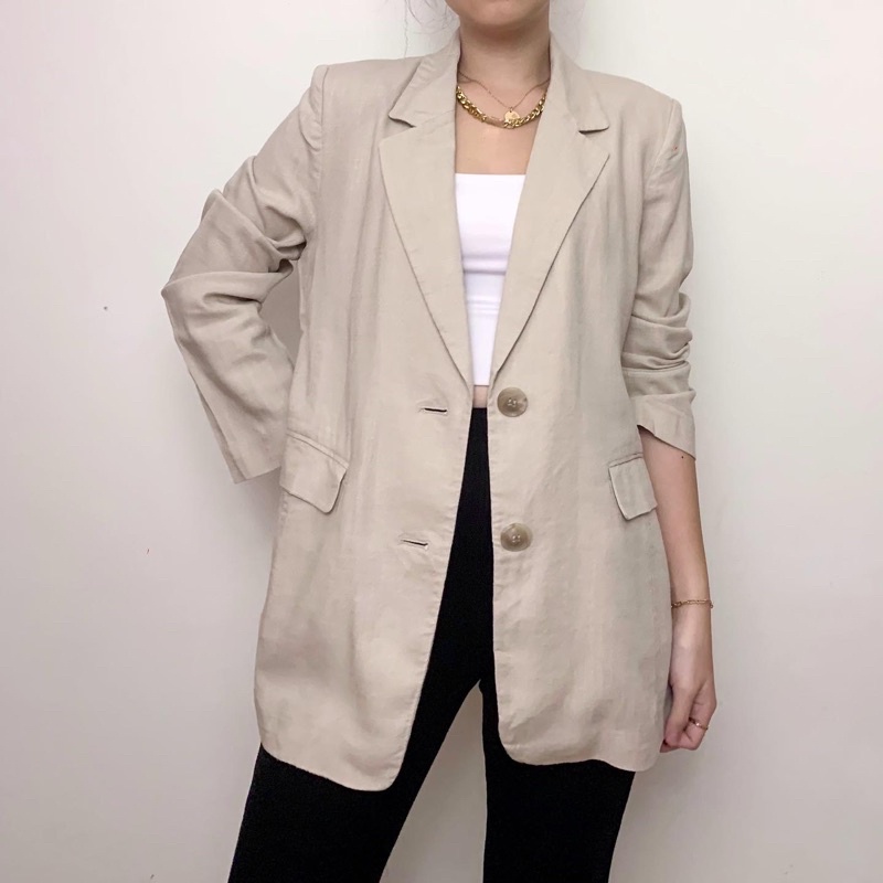 Clovis linen blazer