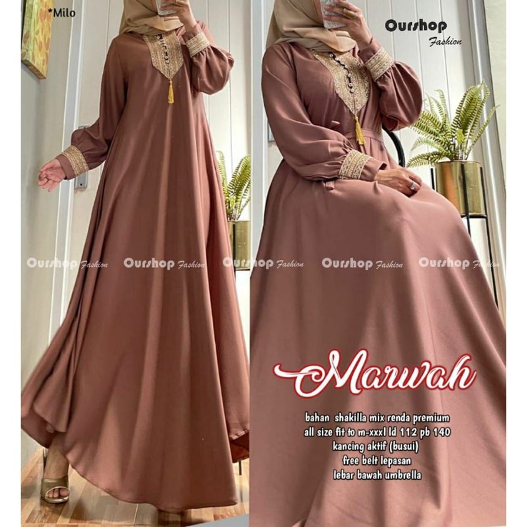 BAJU MUSLIM LEBARAN | GAMIS /DRESS MARWAH MURAH | GAMIS / DRESS MARWAH