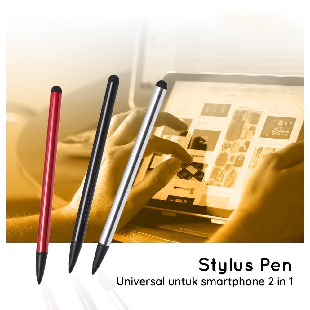 Stylus Pen 2 in 1 Universal Ballpoint Pulpen Stylush For Hp Android Tablet Touchscreen Drawing pen