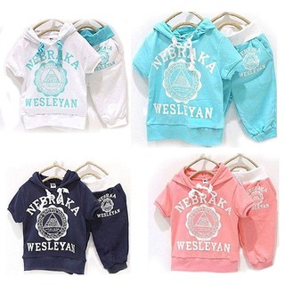 Set Celana Kaos  Hoodie  Pakaian Setelan Olahraga Musim 