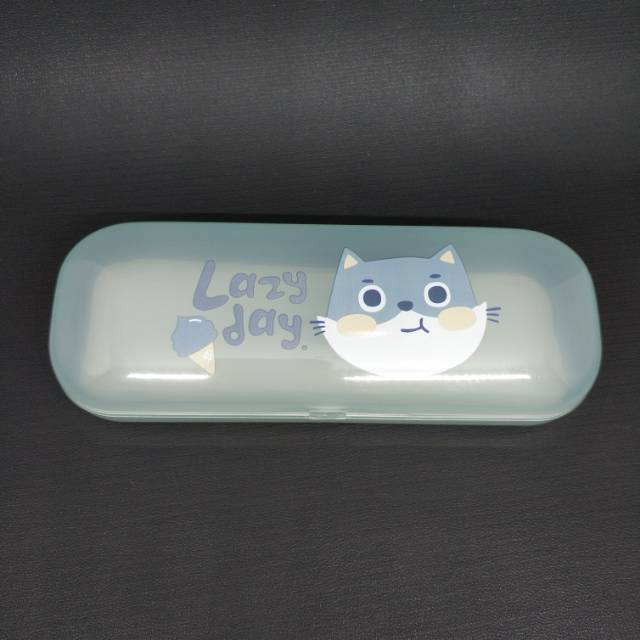 Tempat Kacamata Motif Kartun Gambar Hewan Lucu Plastik Glass Mudah