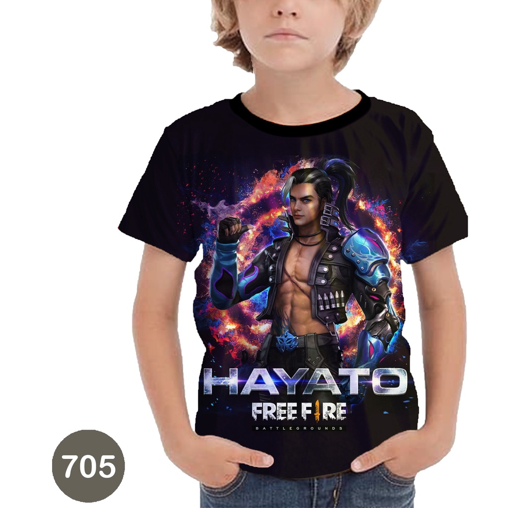 Baju Free Fire Hayato Baju Anak Free Fire #COWO-705