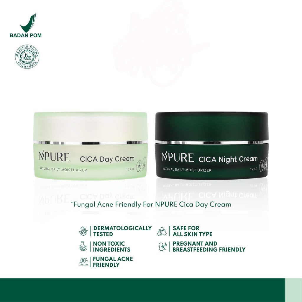 NPURE Day + Night Cream Centella Asiatica (Cica Series)