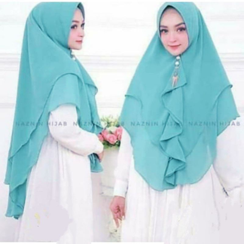 HIJAB SYAR'I/JILBAB DUA LAYER DASI/KERUDUNG SERUTTY BABYDOLL/