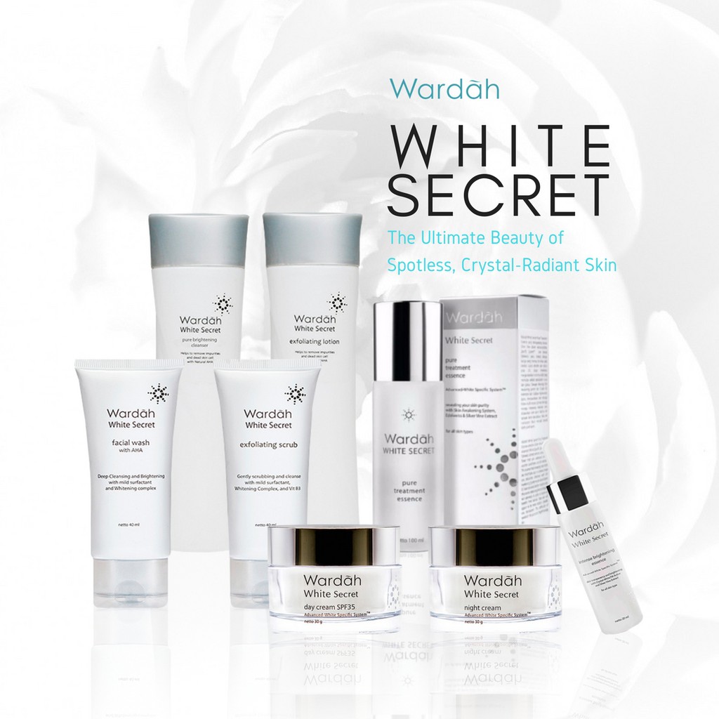 Gratis Ongkir Wardah White Secret Paket 8IN1 Lengkap  