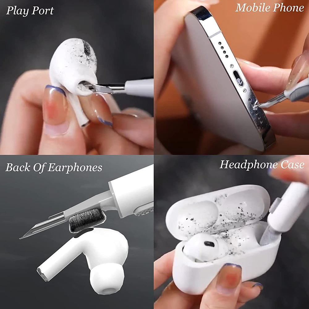 USLION Pena Pembersih Earphone Cleaning Pen for Airpods Pro 1 2 3 - SL3A - White