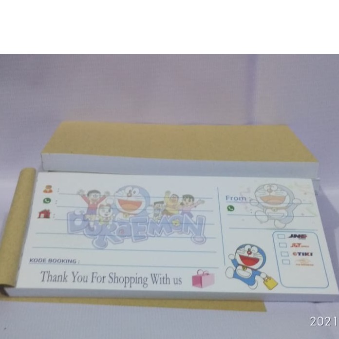 

Label Pengiriman olshop kekinian Motif DORAEMON harga terjangkau