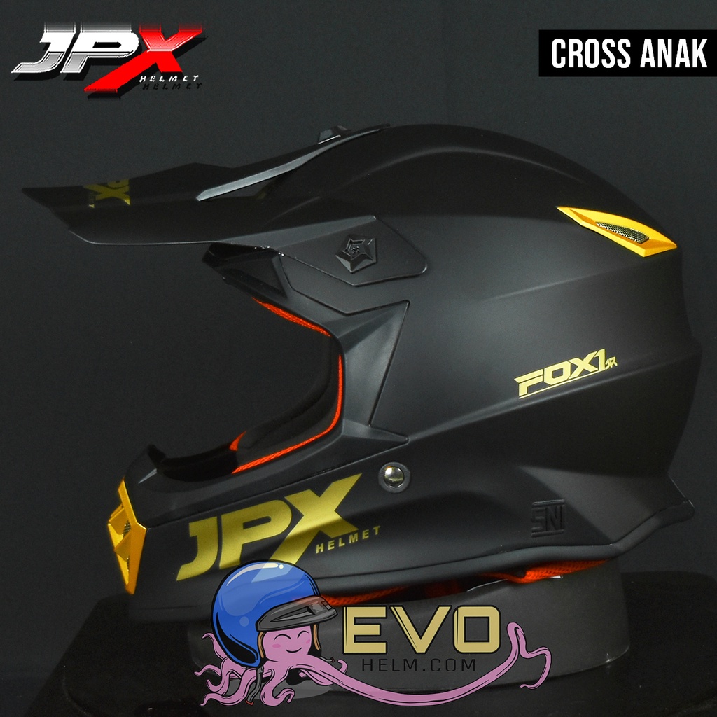 HELM CROSS ANAK JPX ORIGINAL UMUR 5 - 14 TAHUN JPX - HELM JPX FOX1 JR CROSS KIDS