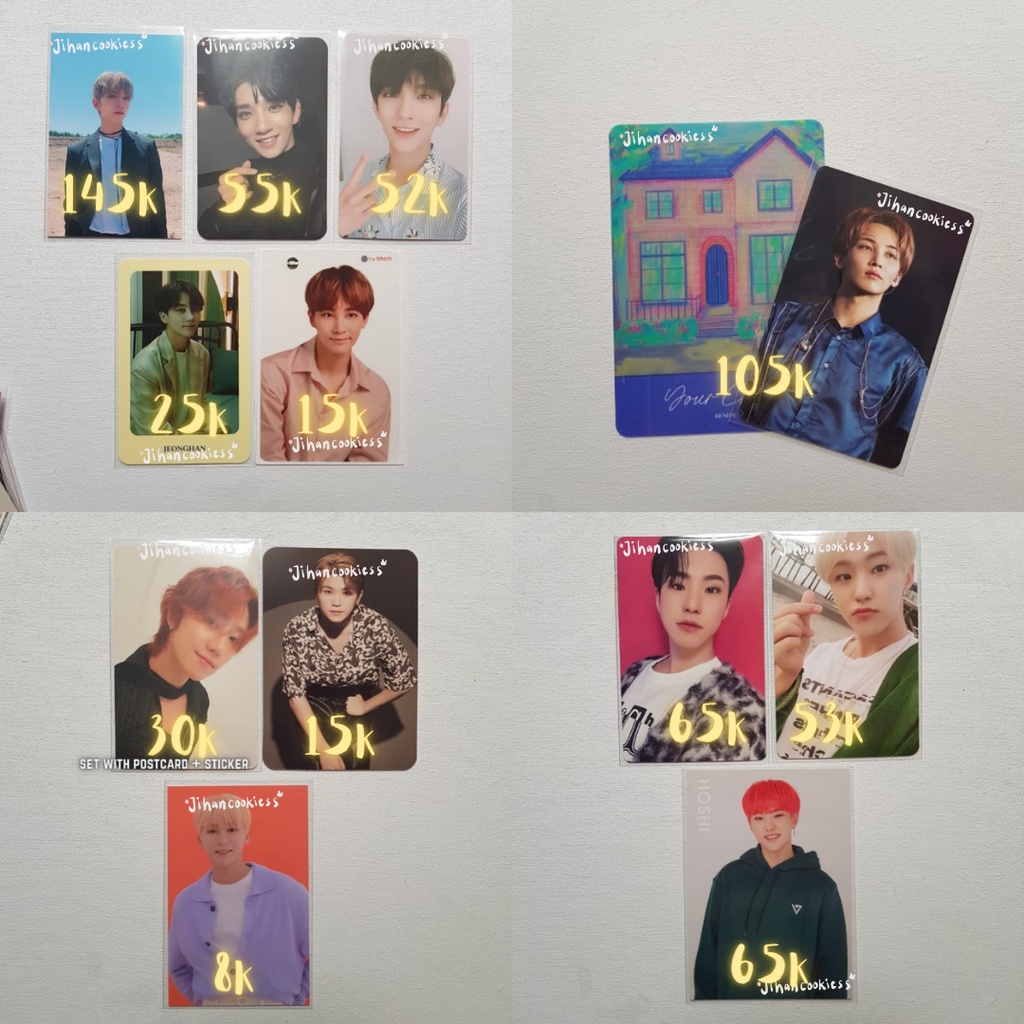 CLEARANCE SALE SEVENTEEN PHOTOCARDS JOSHUA JEONGHAN HOSHI PC YMMD YMMDAWN DVD IC HENGGARAE DUL HITJA