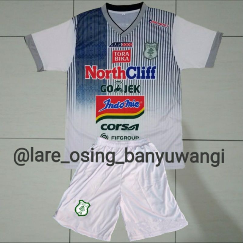 SETELAN DEWASA PSMS MEDAN 2018 AWAY PUTIH JERSEY CELANA LIGA 1 RETRO PRINTING
