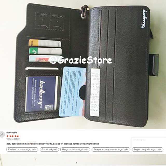 [PASTI ORI] DOMPET PRIA KULIT BAELLERRY / DOMPET WANITA DOMPET PANJANG IMPORT 22 SLOT KARTU KULIT