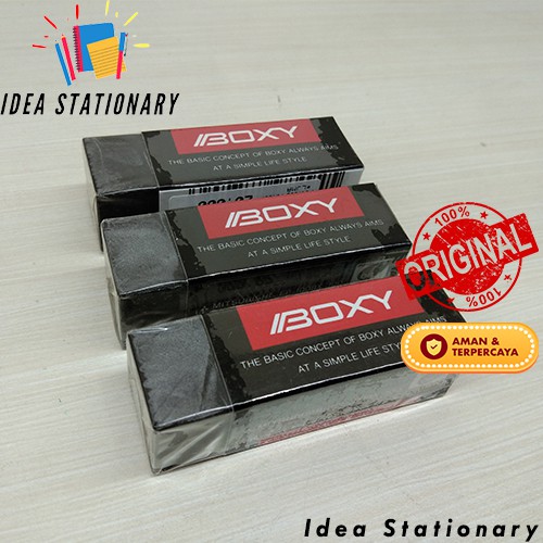 

Penghapus Pensil Eraser Boxy EP-100BX Mitsubishi Hitam Besar