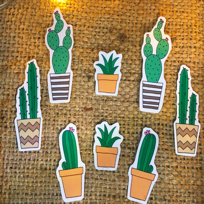 

STICKER PACK KAKTUS NOTES DEKOR ESTETIK
