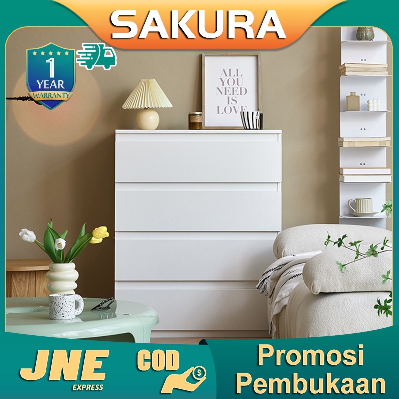 Weyon Sakura rak laci/lemari laci/rak laci susun/lemari kayu minimalis/drawer/lemari baju(F15A)