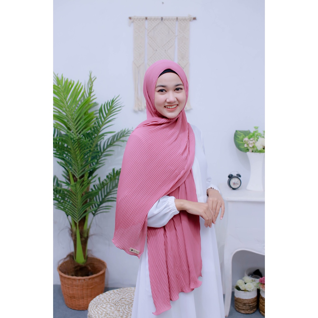 PASHMINA PLISKET - HIJAB PREMIUM TERBARU - HIJAB INSTAN PREMIUM - HIJAB INSTAN TERBARU - BERGO PREMI