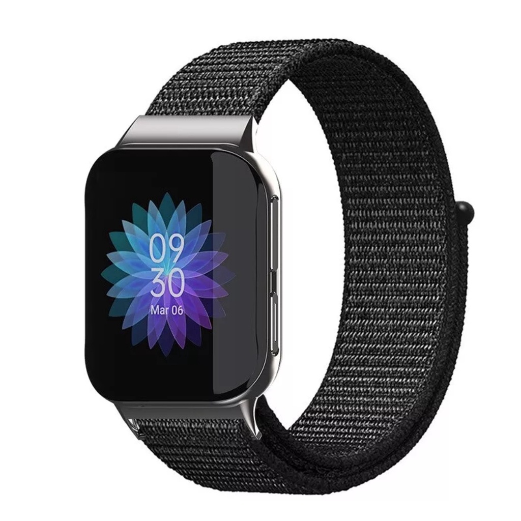 Strap OPPO WATCH 41MM 46MM woven nylon Sport Loop tali jam