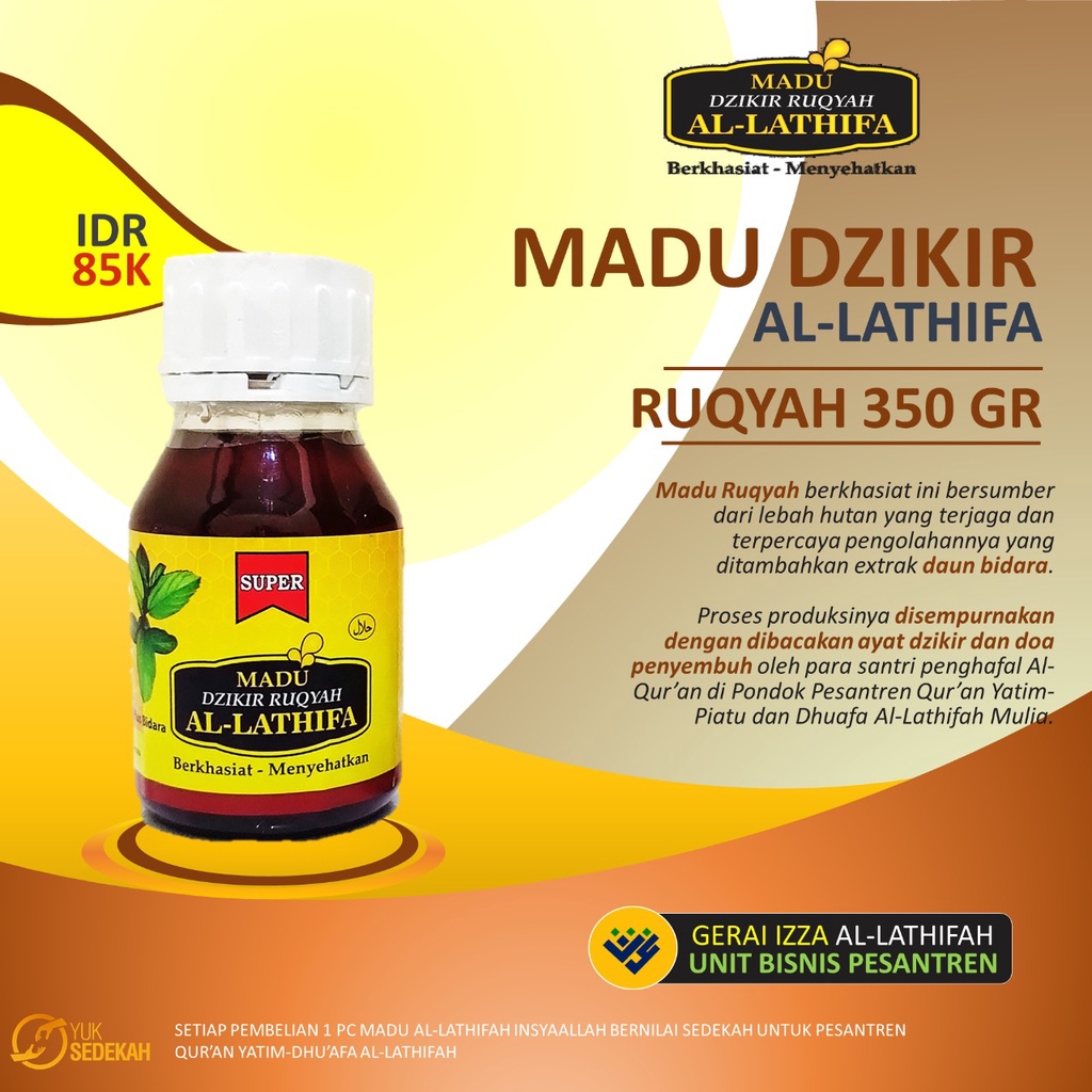 

Madu Dzikir & Ruqyah + Bidara 350 gr