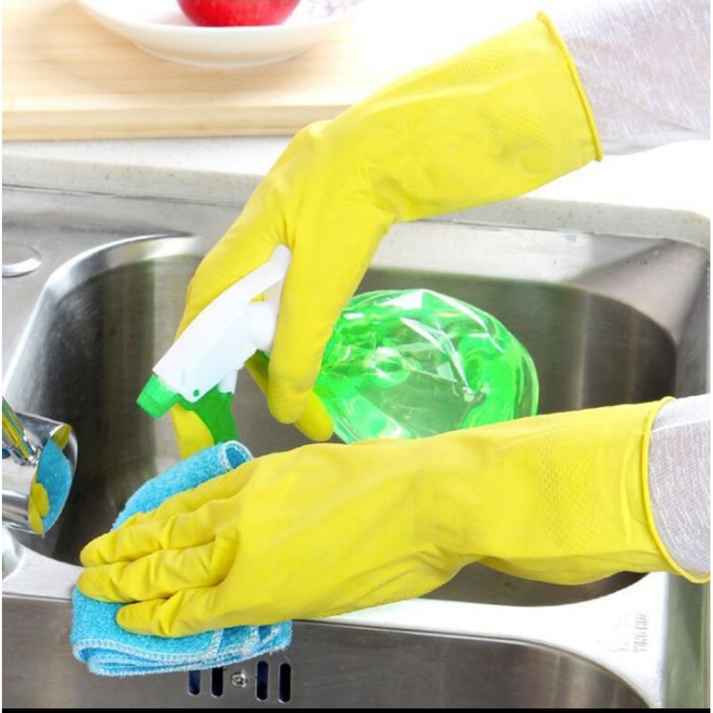 SARUNG TANGAN KARET RUBBER GLOVES LATEX GLOVES 1 PASANG