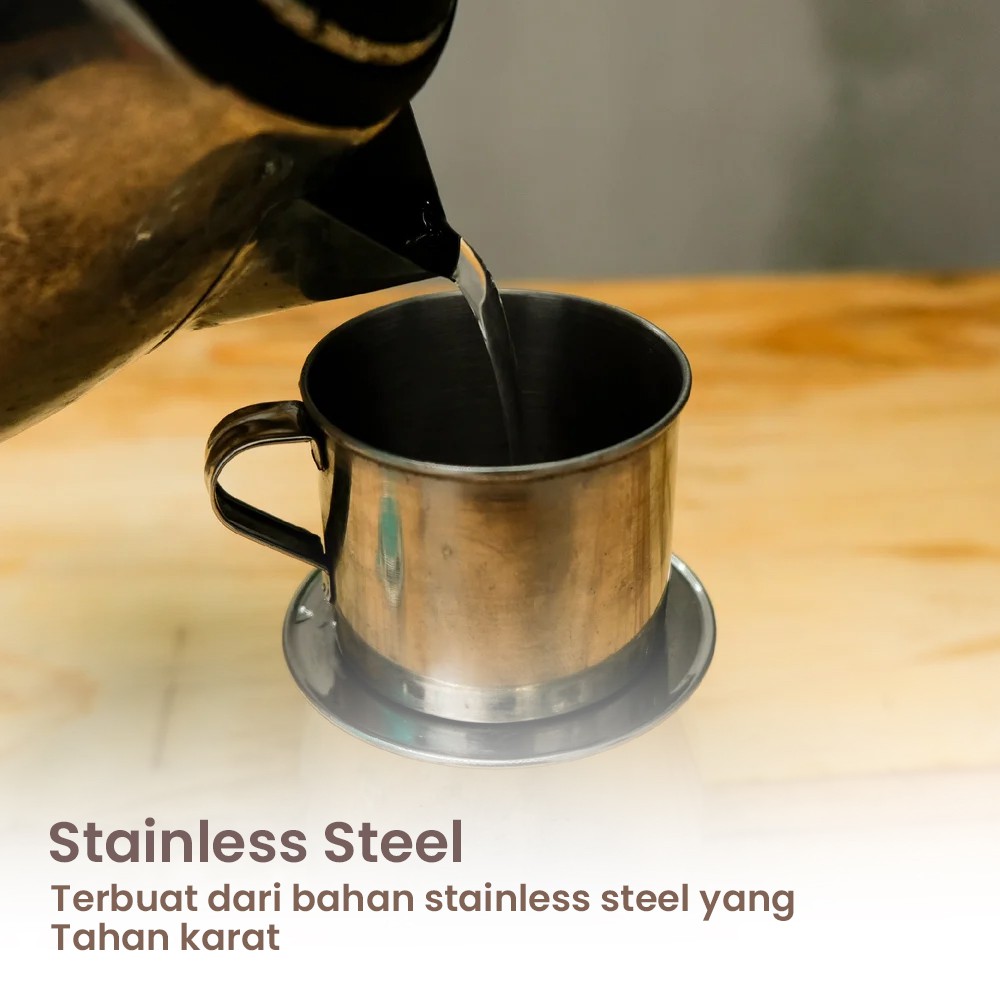 Coffee Drip Saringan Kopi Vietnam Dripper Stainless Steel