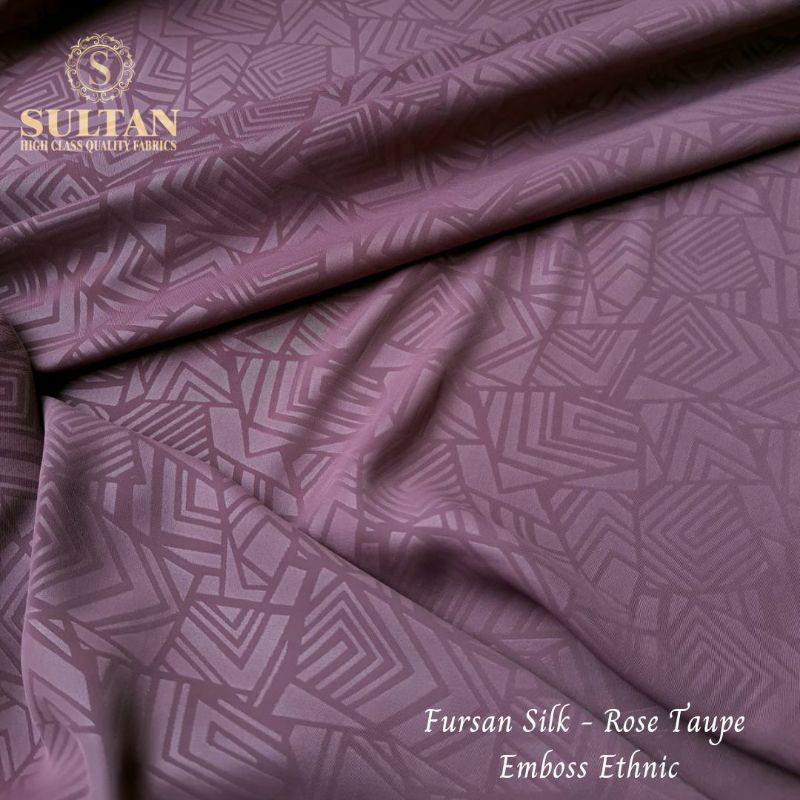 Kain Abaya Sultan Furusiyah Silk Emboss Ethnic/ Fursan Silk (nama lama)/ Kain Sultan/ Kain Abaya/ Ka