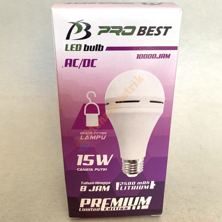 BOHLAM EMERGENCY PROBEST 15W 15WATT BOHLAM AJAIB MAGIC AC/DC MURAH